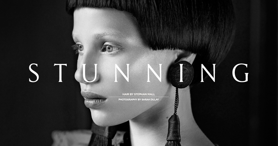 Stephan Mall Hairstyling: Porträt einer Frau mit dunklen kurzen Haaren (Stunning)